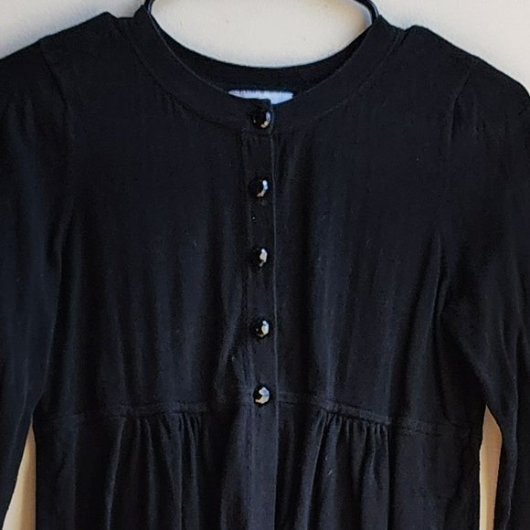 LOFT Black Half-Button Down Sweater Size Small - Picture 8 of 16